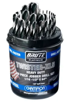 Juego de brocas brute 29 piezas 1/16-1/2