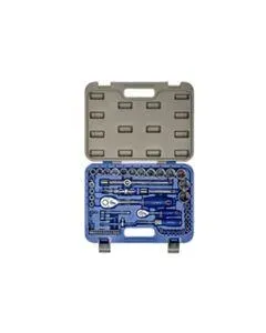 Juego de Dados hexagonales 1/2" (8-32mm) y 1/4" (4-13mm), 58 piezas