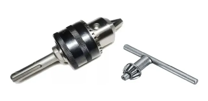 BROQUERO DE ACERO CON LLAVE CON ADAPTADOR SDS-PLUS 12,7mm