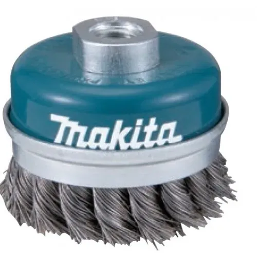 Carda copa de alambre trenzado 4" -5/8" 8500 RPM gruesa (antes d-55332)