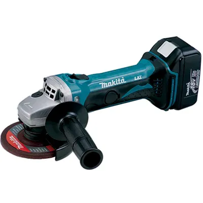 Miniesmeril inalambrico 4-1/2" 11,000 rpm, li-ion 2 bat/ 4.0 A.h y carg c/estuche mont. 18V