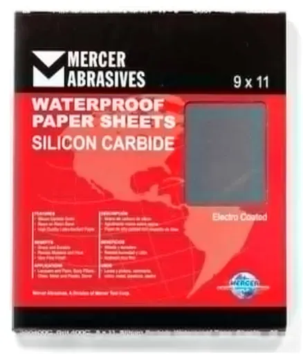 9 X 11 Silicon Carbide Waterproof Paper Sheets